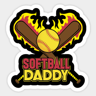 Softball daddy Sticker